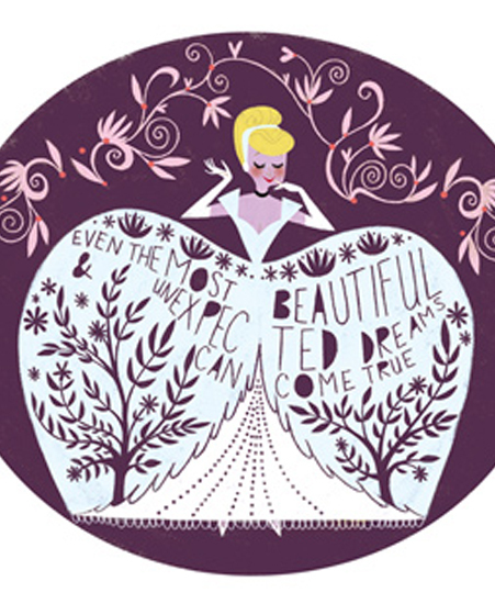 Image of "Cinderella" by Genevieve Godbout- Canvas (14" x 15")