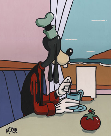 Image of "Goofy Takes a Break" by Pete McKee- Paper (13" x 19")