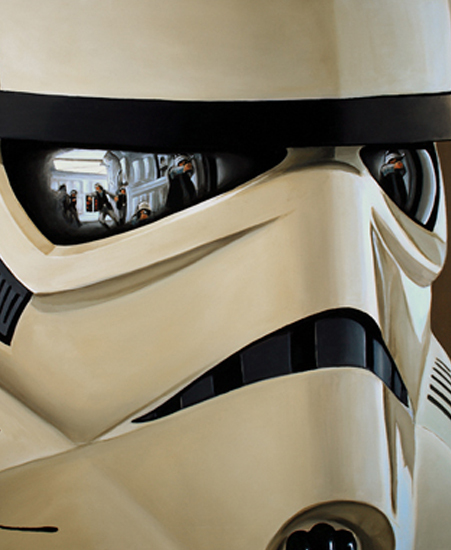 Image of "Stormtrooper" by Christian Waggoner- Premium Canvas (24" x 30")