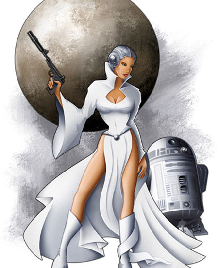 Image of "Leia" by Mike Kungl- Paper (17" x 22")