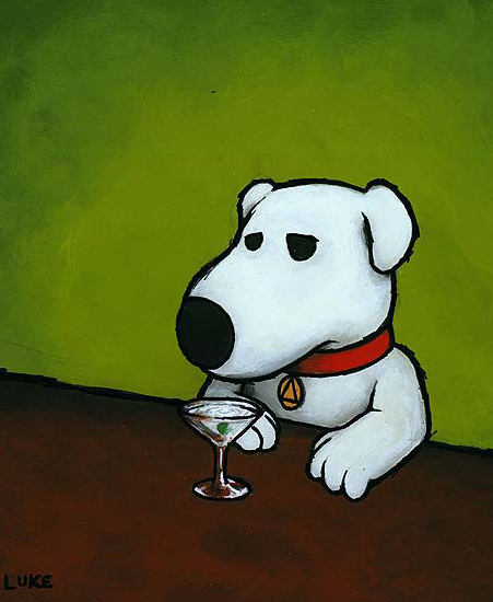 Image of "Luke Chueh Vs. Family Guy" by Luke Chueh- Canvas (12" x 12")