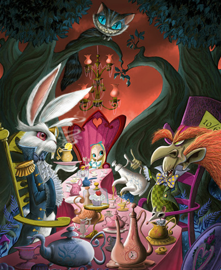 Image of "Tea Party Reunion" by Guy Vasilovich- Canvas (17" x 22")