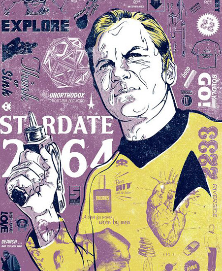 Image of "Kirk's Heart" by Dave Merrell- Paper (16" x 22")