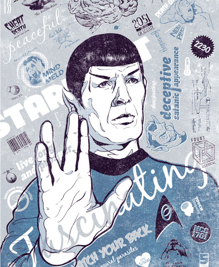 Image of "Spock's Brain" by Dave Merrell- Paper (16" x 22")