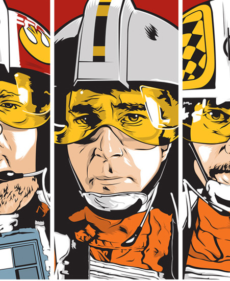 Image of "X-Wing Jockeys" by Joshua Budich- Paper (18" x 24")