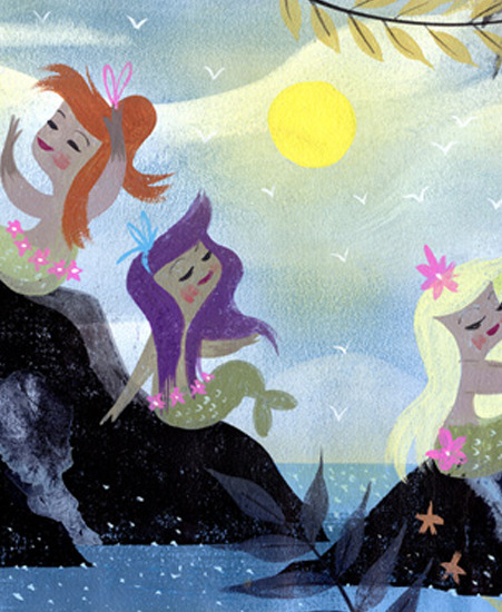 Image of "Mermaid Lagoon" by Mary Blair- Paper (6" x 17")
