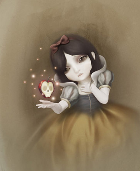 Image of "Snow White" by David Ho- Canvas (16" x 21")