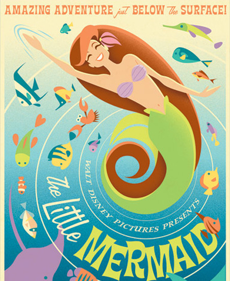 Image of "The Little Mermaid" by Eric Tan- Paper (13" x 19")