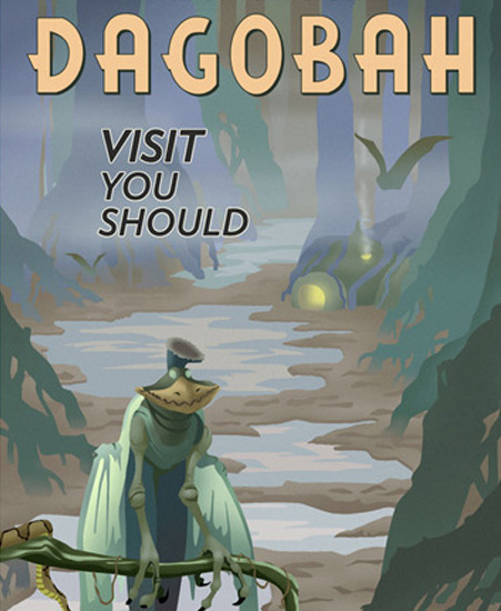 Image of "Swamps of Dagobah" by Steve Thomas- ARTIST PROOF (13" x 19")