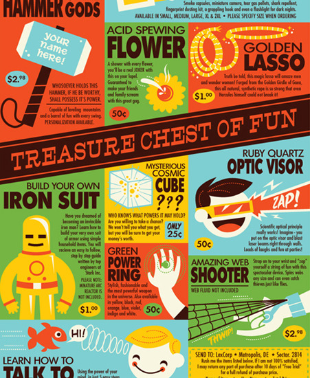 Image of "Treasure Chest of Fun" by Dave Perillo- Paper (12" x 18")