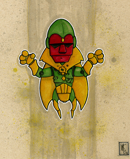 Image of "The Vision" by Wade Schin- Original on Paper (8" x 10")