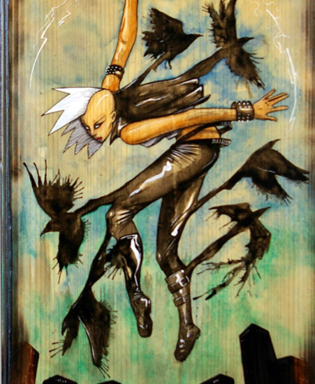 Image of "Rise Above" by Cody Vrosh- Original on Wood (11" x 20")