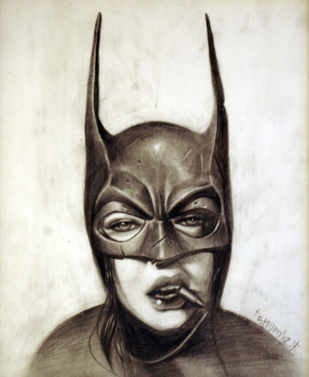 Image of "Bite the Bullet" by Steven J Daily- Original on Bristol (8" x 10")