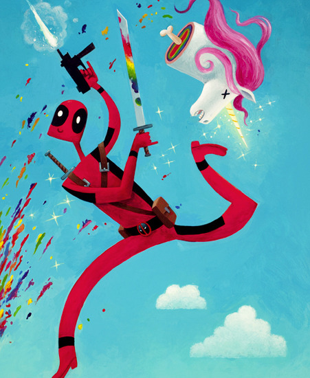 Image of "Still Life With Unicorn" by Mikeatron!- Paper (12" x 18") 