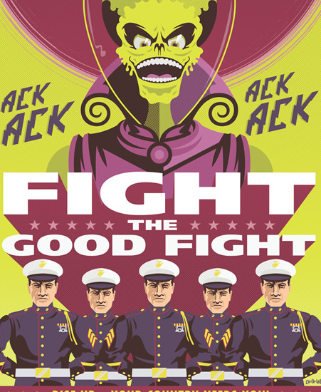 Image of "Ack Ack" by Jayson Weidel- Paper (16" x 20") 