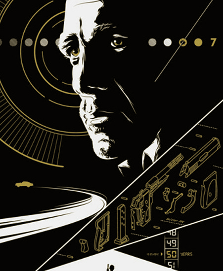 Image of "FIFTY" by David Moscati- Screenprint (14" x 24") 