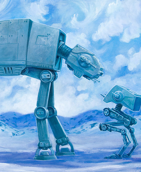 Image of "When You Need A Friend" by Aaron Jasinski- Original (18" x 24") 
