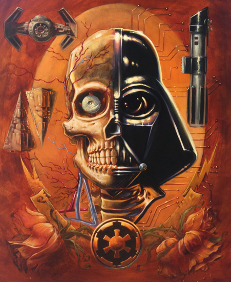 Image of "Vader's Anatomy" by Augie Pagan- Original (16" x 20") 