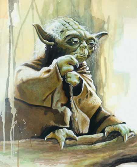 Image of "Size Matters Not" by Brian Rood- Paper (13" x 19")