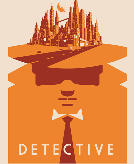 Image of "Detective" by Barry Blankenship- Screenprint (12.5" x 19") 