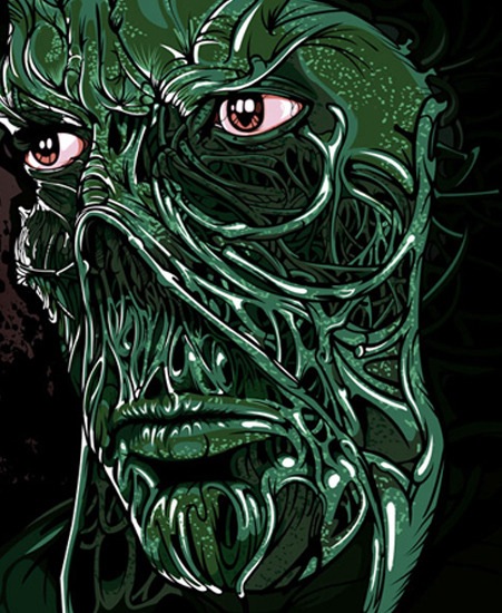 Image of "Swamp Thing" by Samuel Ho- Paper (12" x 16") 