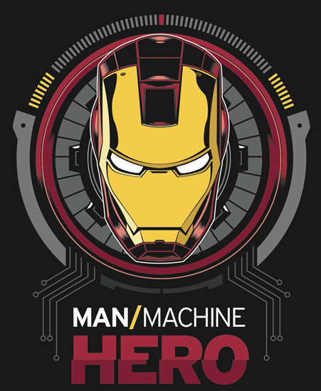 Image of "Man|Machine|Hero" by Adam Limbert- Paper (18" x 24") 