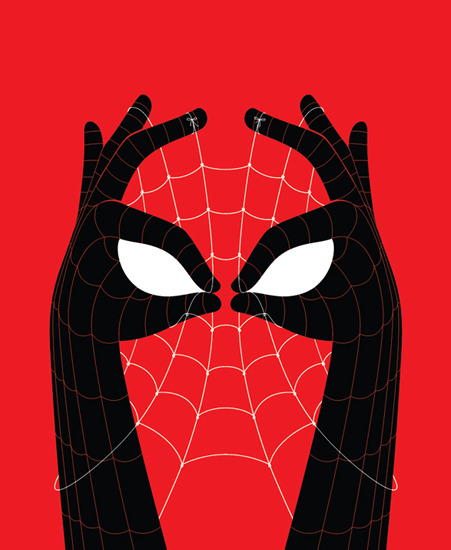 Image of "The Amazing Spider-Hands" by Bruce Yan- Screenprint (11" x 14") SOLD OUT