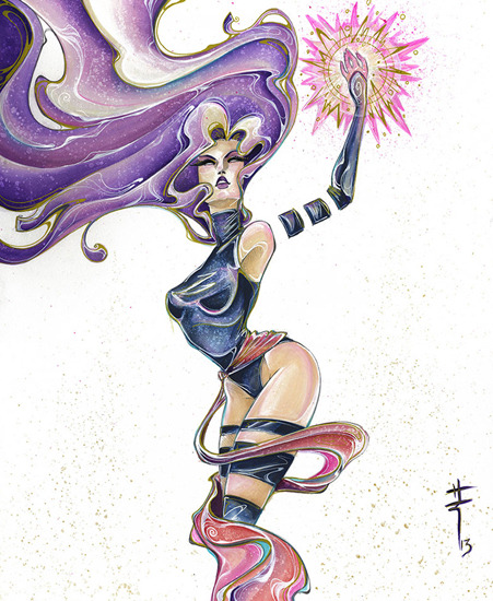 Image of "Psylocke" by Sara Richard- Original