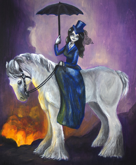 Image of "Death on a Pale Horse" by Daisy Church- Original