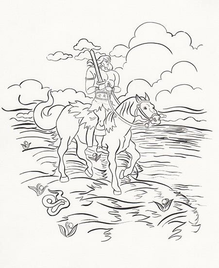 Image of "Conan The Wanderer" by Gaelyn Woltz- Original