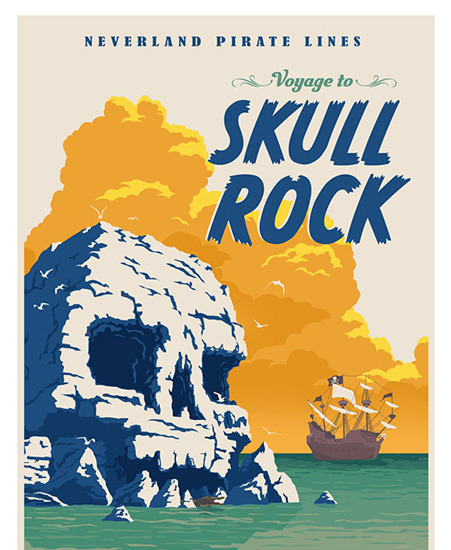 Image of "Skull Rock" by Steve Thomas- Paper (13" x 19")